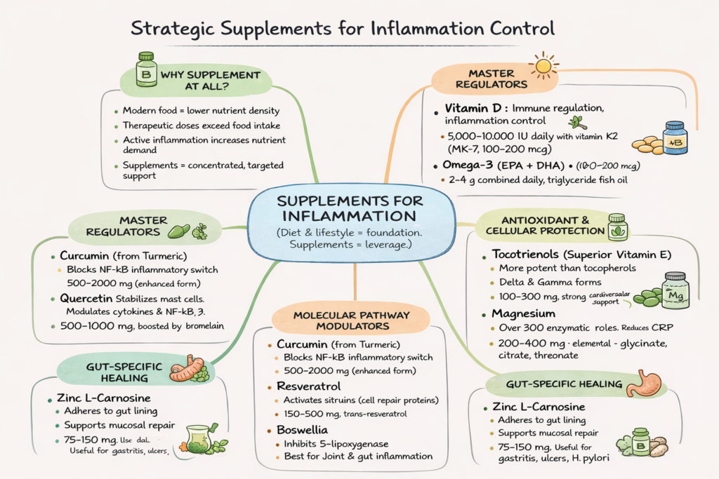 strategic supplements for inflammation control