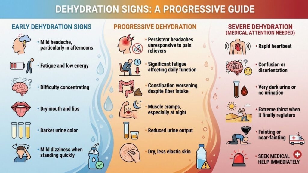 dehydration signs: a progressive guide